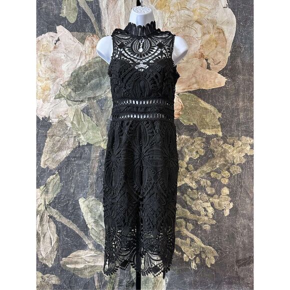 New Free People x Saylor 'Siren' Lace Dress - Black sz XS - Picture 6 of 8
